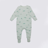 The Elk Baby Whale Print Premium Organic Cotton Play and Grow Zippy, Various Sizes X8P9 - product image 1