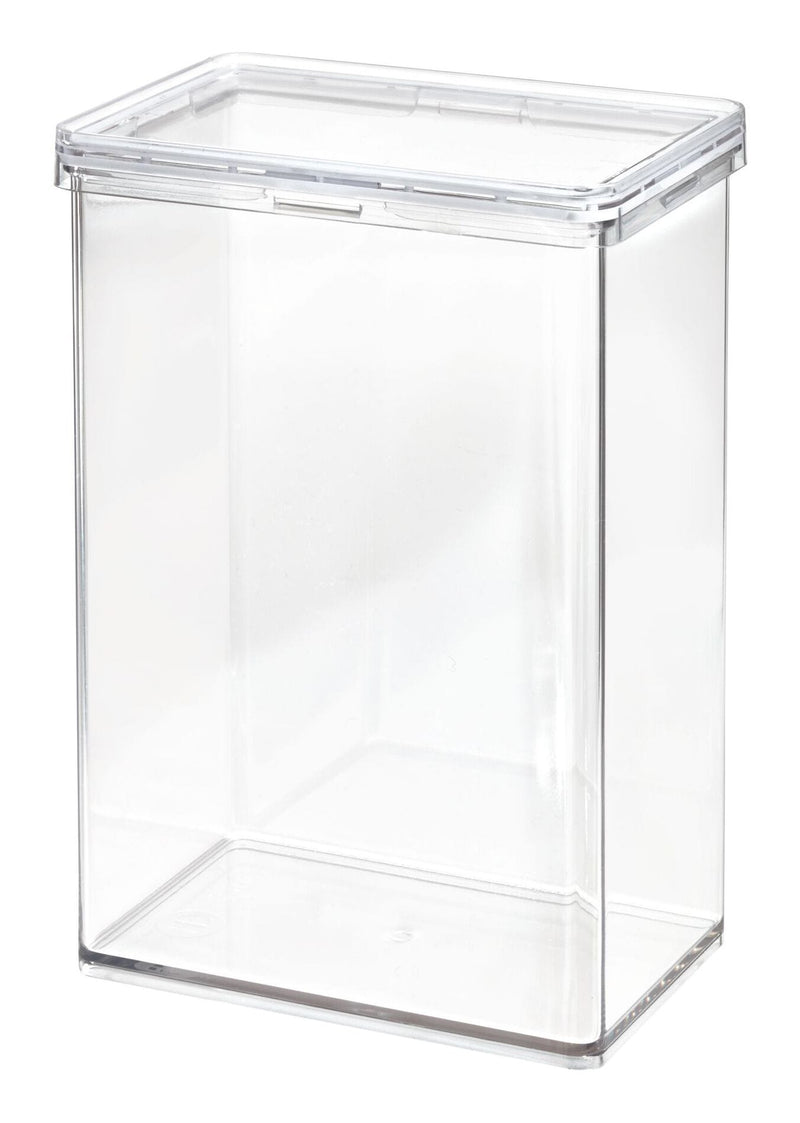 The Home Edit by iDESIGN Clear Stackable Large Canister with Air Tight Lid, 2.37-L U8C4