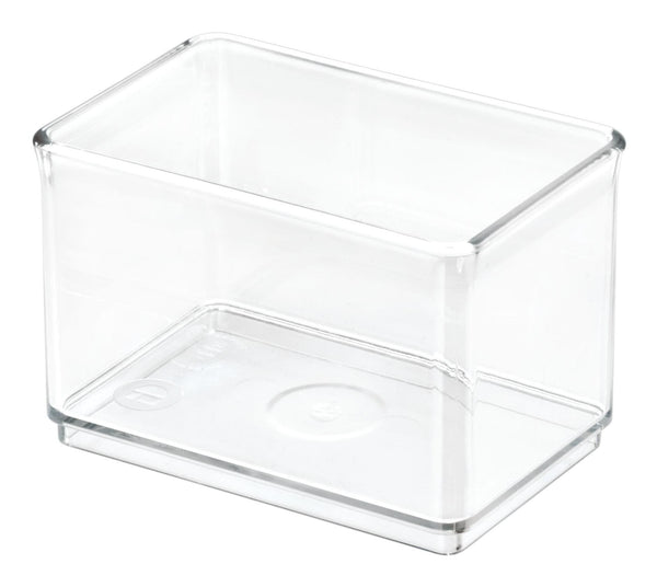 The Home Edit by iDESIGN Clear Stackable Large Shallow Organizing Storage Bin, 1.75-L F9L5