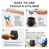 E-ZoneGuard Patio Rechargeable Mosquito Repeller with 12-Hr Refill and 5.5-Hr Battery, Charcoal L3V0 - product image 4