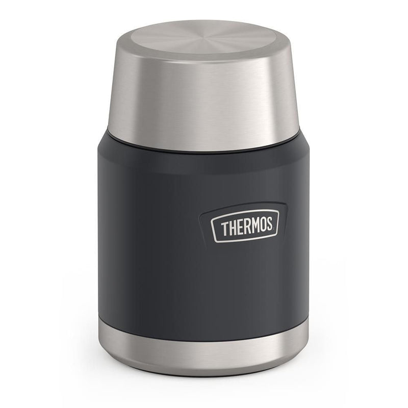 Stainless Steel Food Storage Flask Jar with Spoon, 16-oz (491-mL), Various Colours V4Z5