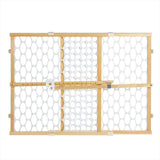 Quick Fit Oval Mesh Wooden Baby Safety Gate Y4E5 - product image 1