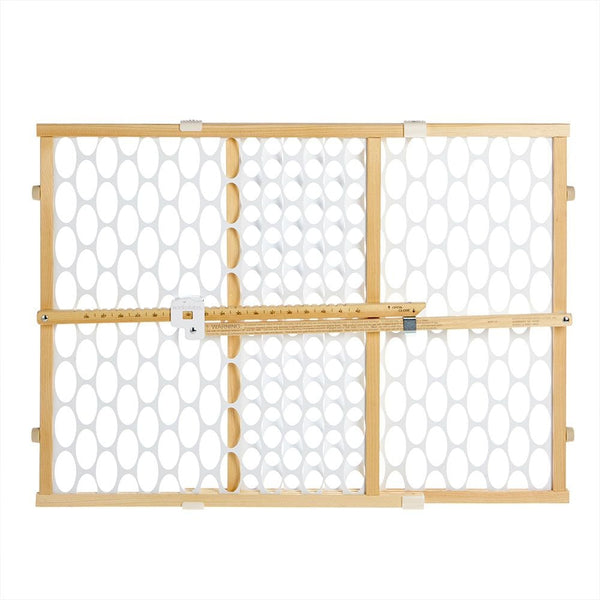 Quick Fit Oval Mesh Wooden Baby Safety Gate Y4E5