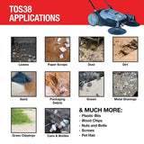 Commercial Push Sweeper & Hard Floor Cleaner, 38-in V0U8 - product image 4
