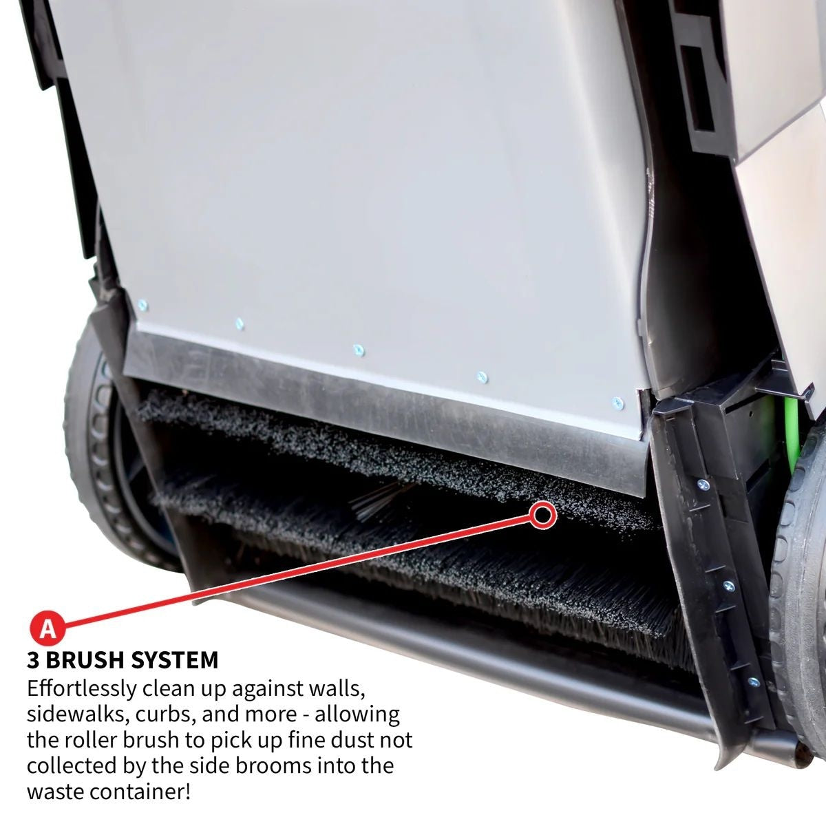 Commercial Push Sweeper & Hard Floor Cleaner, 38-in V0U8 - product image 7