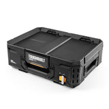 StackTech Top Portable Modular Plastic/Metal Tool Box with 4 Dividers and 4 Bins, IP65-Rated, Black G6P7 - product image 1