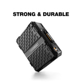 StackTech Top Portable Modular Plastic/Metal Tool Box with 4 Dividers and 4 Bins, IP65-Rated, Black G6P7 - product image 8