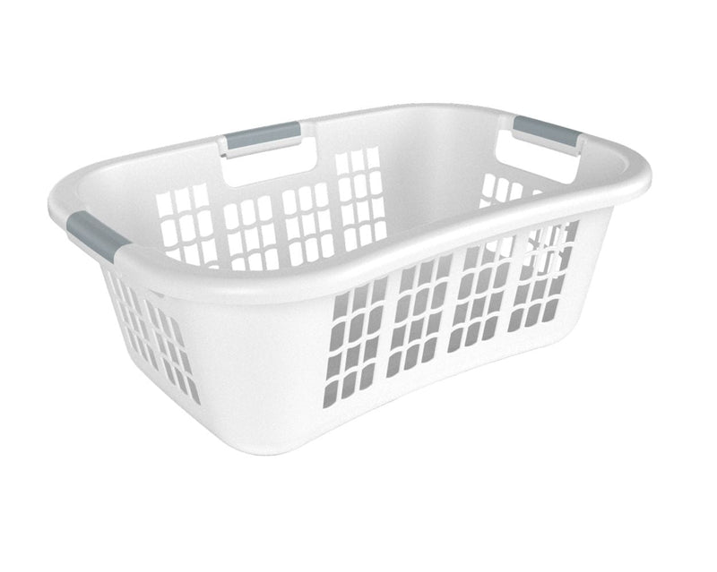 type A Hip Hugging Laundry Basket, Standard, White I9S4