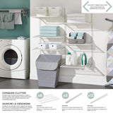 type A Twin Track Wire Shelf, White, 16 x 24-in T6U0 - product image 2