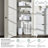 type A Twin Track Wire Shelf, White, 16 x 24-in T6U0 - product image 3