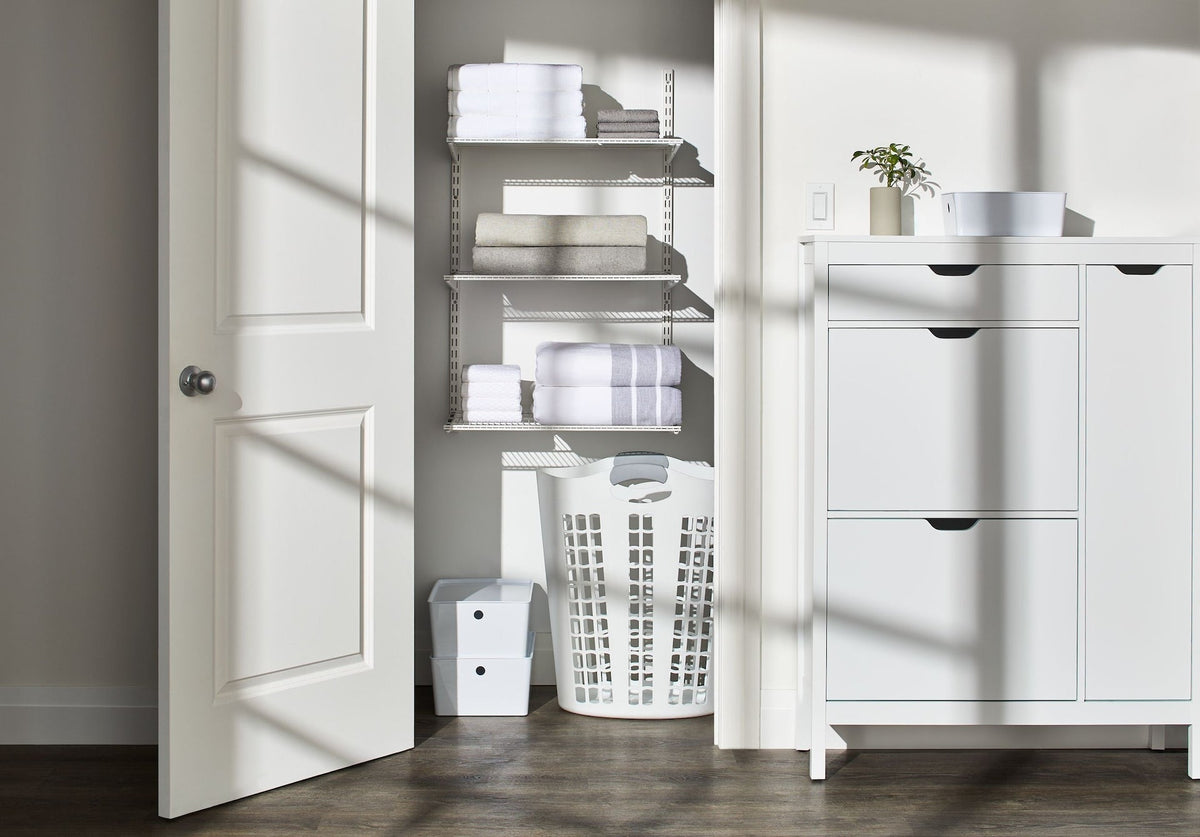 type A Twin Track Wire Shelf, White, 16 x 24-in T6U0 - product image 4