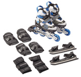 Wheels Switchers Ice/Inline Skates with Pad Set, Blue, Youth M7Z3 - product image 1