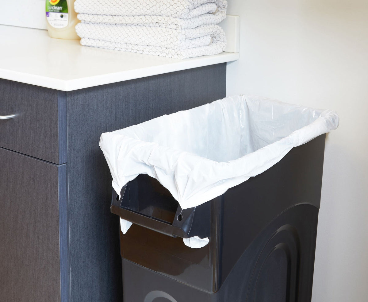Solutions Plastic Tall Slim Rectangular Garbage Can, Black, 87-L P8G6 - product image 7