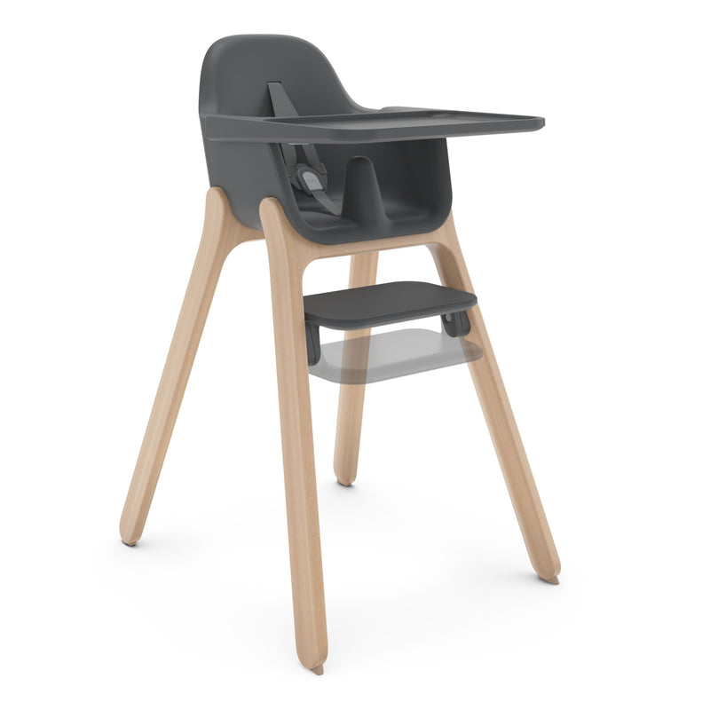 Ciro Sleek Easy-to-Clean High Chair, Jake-Charcoal I6D0