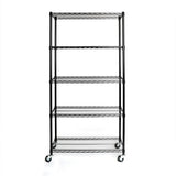 Classics 5-Tier NSF Steel Shelving, 36-in x 18-in x 72-in, Black S9S3 - product image 1