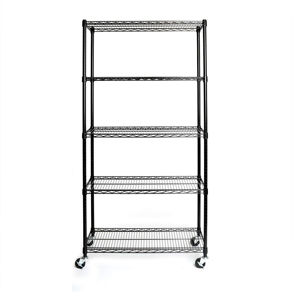 Classics 5-Tier NSF Steel Shelving, 36-in x 18-in x 72-in, Black S9S3 - product image 1