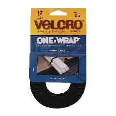 ONE-WRAP Heavy Duty Nylon Straps, Black, 12-ft x 3/4-in, 1-pk I8T6