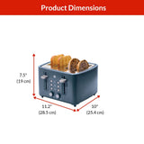 4-Slice Toaster with Extra-Wide Slots, Bluefin W6Z5 - product image 2