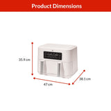 Colour Series Trizone Air Fryer, Shortbread Colour, 9-qt Z6X5 - product image 4