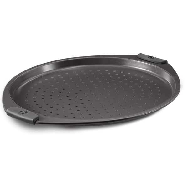 Non-Stick Round Pizza Crisper Pan, 13.25-in W6W5