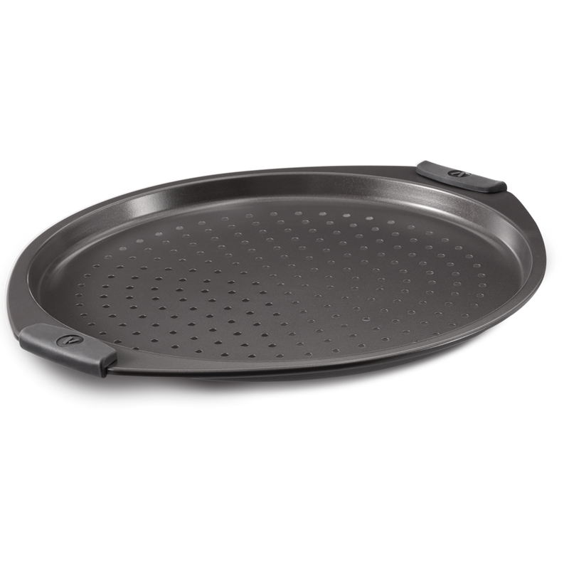 Non-Stick Round Pizza Crisper Pan, 13.25-in W6W5