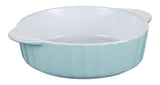Round Ceramic Baking Dish, 2.1 L, Blue M2I0 - product image 1