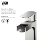 Amada 11-in Brushed Nickel Vessel Bathroom Faucet V9P4 - product image 7