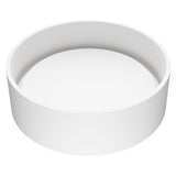 Anvil Matte Stone Round Composite Vessel Bathroom Sink/Basin with Deep Bowl, White R5I1 - product image 1