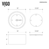 Anvil Matte Stone Round Composite Vessel Bathroom Sink/Basin with Deep Bowl, White R5I1 - product image 7