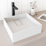 Bryant MatteStone 15x15-in Deep White Bathroom Sink/Basin with Square Vessel H6O4 - product image 7
