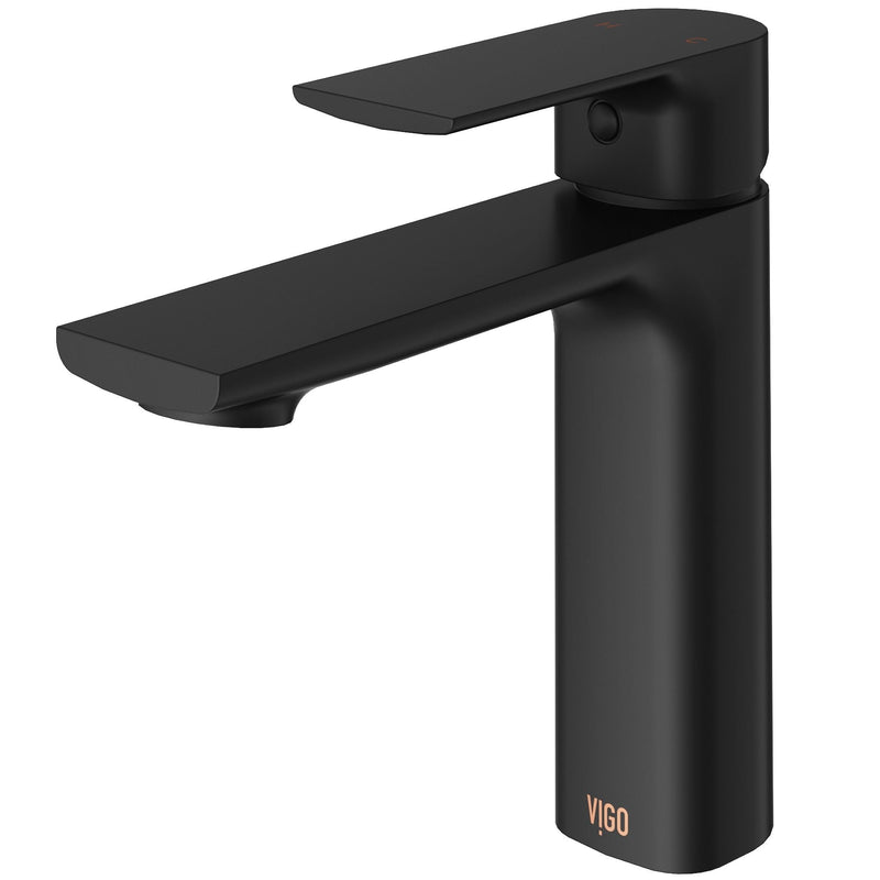Davidson Single Handle Single Hole Bathroom Sink Faucet, WaterSense Certified, Matte Black F0S0