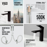 Davidson Single Handle Single Hole Bathroom Sink Faucet, WaterSense Certified, Matte Black F0S0 - product image 3