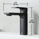 Davidson Single Handle Single Hole Bathroom Sink Faucet, WaterSense Certified, Matte Black I5E9 - product image 6