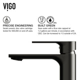 Davidson Single Handle Single Hole Bathroom Sink Faucet, WaterSense Certified, Matte Black F0S0 - product image 7