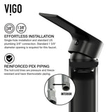 Davidson Single Handle Single Hole Bathroom Sink Faucet, WaterSense Certified, Matte Black I5E9 - product image 8