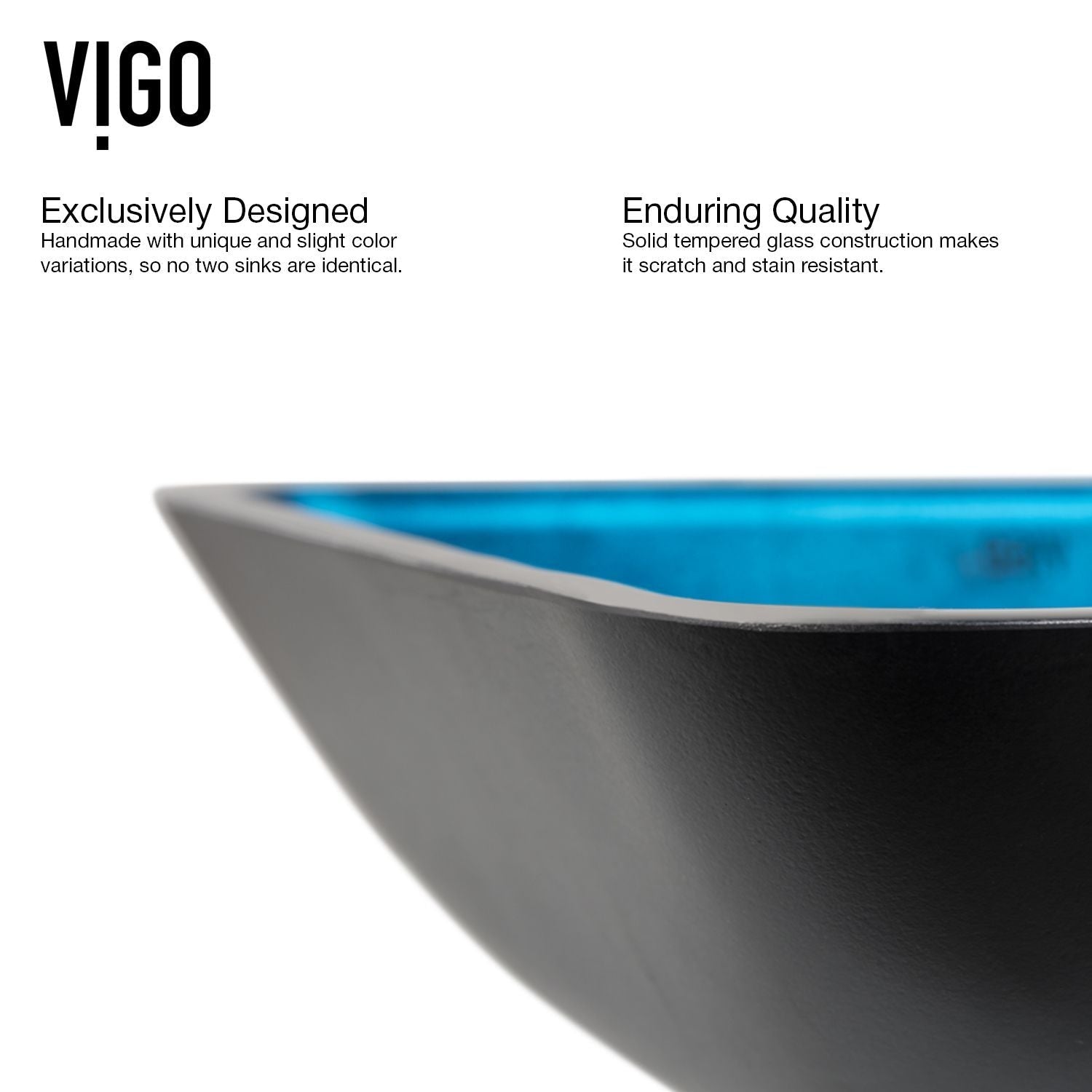 Glass Turquoise Water Bathroom Sink/Basin Set with Niko Faucet and Rectangular Vessel K9Y5 - product image 7