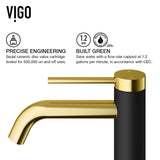 Lexington 8-in Gold/Carbon Fiber Vessel Bathroom Faucet O4F5 - product image 8