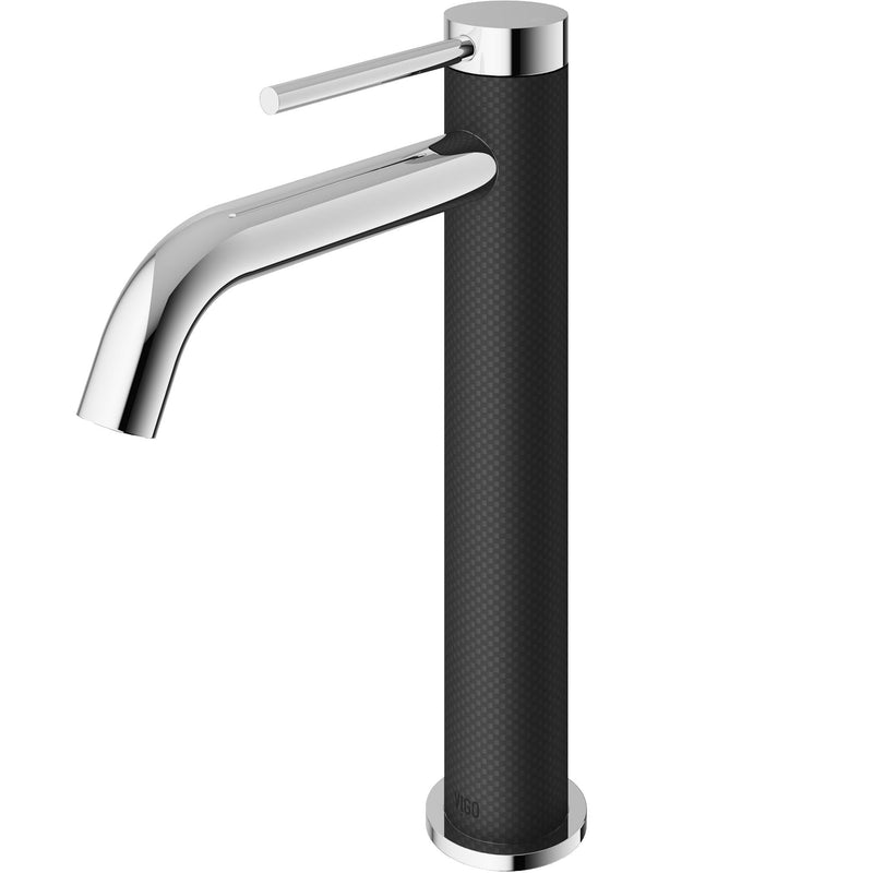 Lexington Single Handle Vessel Sink Bathroom Faucet with cFiber© Body, Chrome U3R6