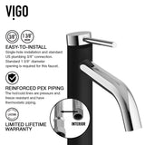 Lexington Single Handle Vessel Sink Bathroom Faucet with cFiber© Body, Chrome U3R6 - product image 3
