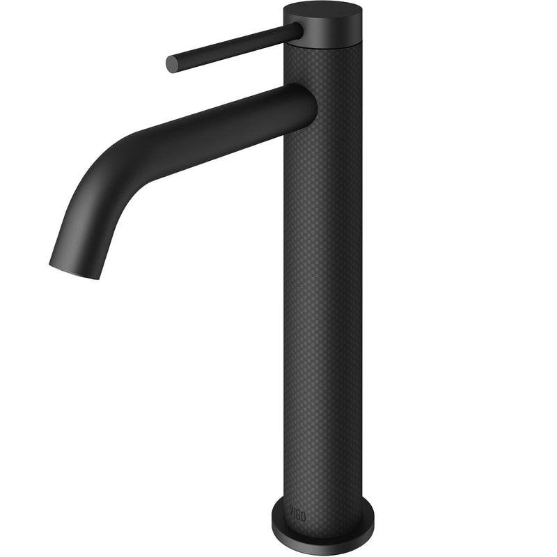 Lexington Single Handle Vessel Sink Bathroom Faucet with cFiber© Body, Matte Black Z3T6