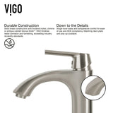 Linus Single Handle Vessel Sink Bathroom Faucet, Brushed Nickel Q3P8 - product image 7