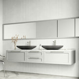 Lorca Gothic ConcretoStone 22x15-in Deep Grey Bathroom Sink/Basin with Rectangular Vessel B8E8 - product image 7