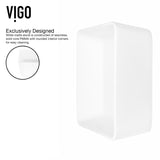 Marigold MatteStone Matte White Bathroom Sink/Basin Set with Sterling Faucet and Rectangular Composite Vessel A4G2 - product image 6