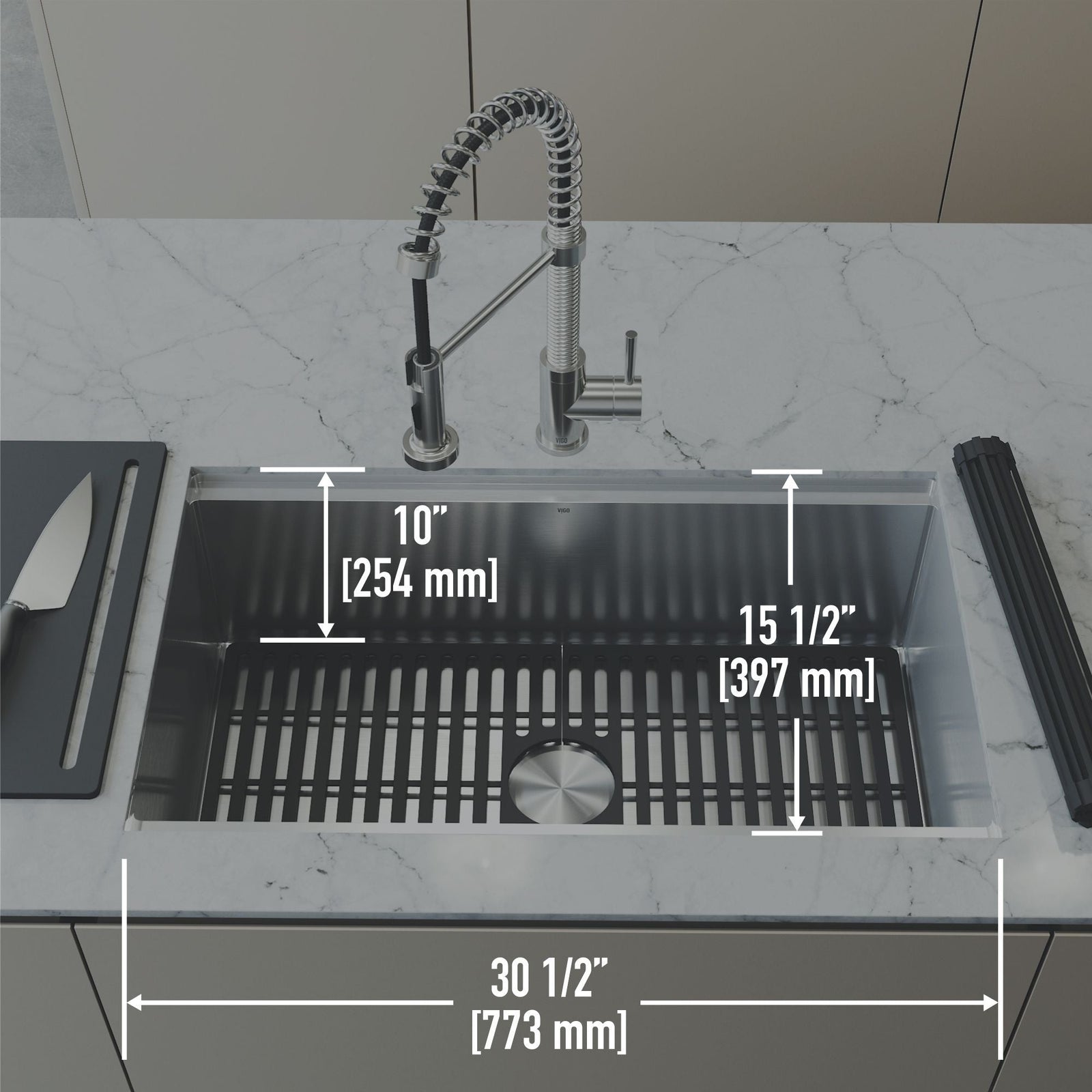Mercer 33-in Stainless Steel Undermount Kitchen Sink Q8K0 - product image 5