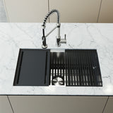 Mercer 33-in Stainless Steel Undermount Kitchen Sink Q8K0 - product image 7