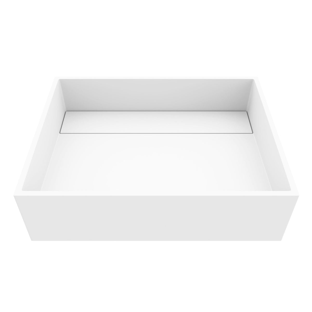 Montauk MatteStone 18x13-in Deep White Bathroom Sink/Basin with Rectangular Vessel H1J7 - product image 1