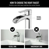 Niko Single Handle Vessel Sink Bathroom Faucet with Deck Plate, Chrome P5K3 - product image 6
