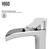 Niko Single Handle Vessel Sink Bathroom Faucet with Deck Plate, Chrome P5K3 - product image 7