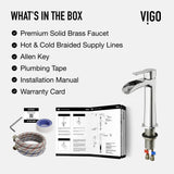 Niko Single Handle Vessel Sink Bathroom Faucet with Deck Plate, Chrome R1Y3 - product image 8