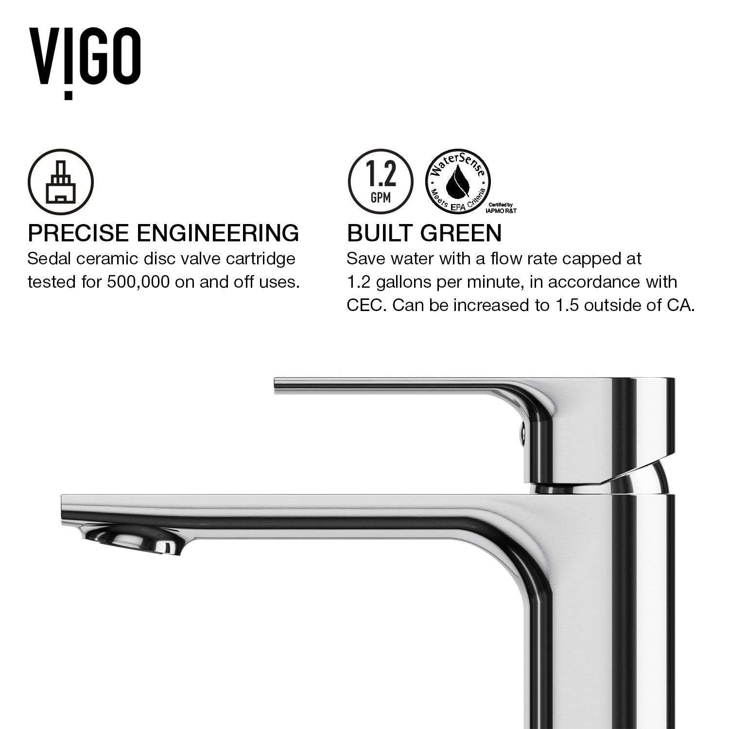 Norfolk Single Handle Vessel Single Hole Bathroom Sink Faucet, WaterSense Certified, Chrome B5D3 - product image 8